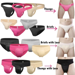 Gay Hiding Gaff Panty Shaping Pant For Crossdresser Transgender Underwear Briefs - Picture 1 of 30