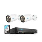Reolink Colorx 4Mp Poe Security Camera System Starlight 2-Way Audio 8Ch Nvr 2Tb