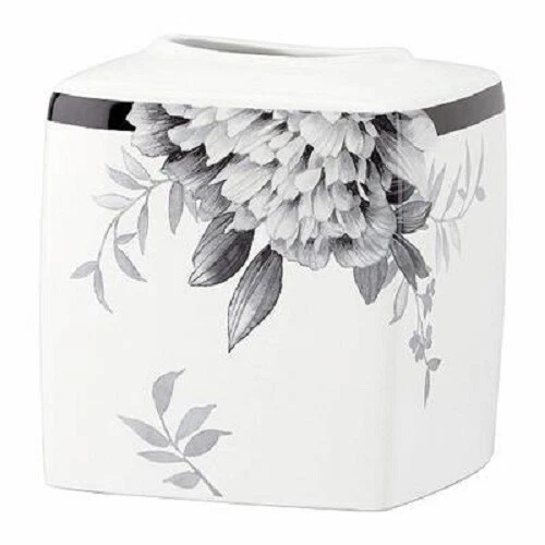 SOPORTE PAÑUELO JARDÍN LENOX MOONLIT ~ Decoración Baño Gris y Blanco NUEVO - Sin caja Foto 1 de 1