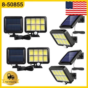 4X Solar Power COB Wall Lights Door Fence Light Outdoor Garden Lamp Waterproof - Picture 1 of 12