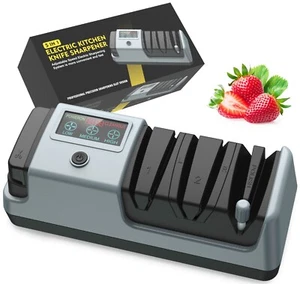 5 in 1 Electric Knife Sharpener-3 Rotational Speed Adjustable Knife Sharpener - Picture 1 of 6