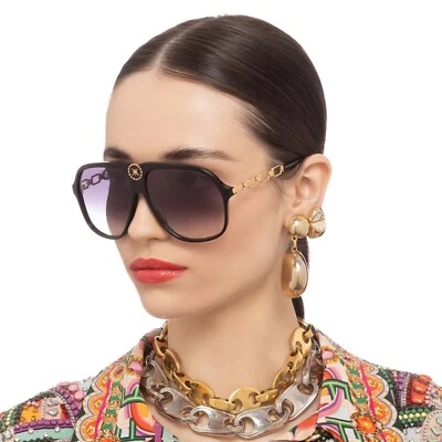 Camilla Sunglasses The Heiress Brand New With Case Gift Black Oversize Aviator - Image 1 of 4