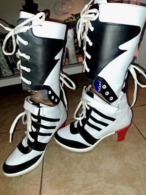Harley Quinn Suicide shoes/Boots Cosplay Great Condition only worn 2 times - Image 1 of 4