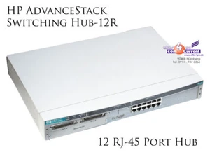 HP Advancestack Switching HUB-12R J3200A 10BASE-T 12 RJ-45 1U 1HE -B372 - Photo 1/1