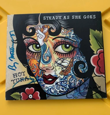 Подписанный музыкальный компакт-диск Hot Tuna группы устойчивый как автограф Йорма Кауконен Джек Кэседи + - Изображение 1 из 4