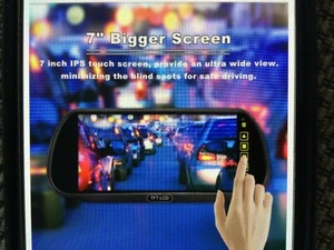 Motorhome Caravan Truck 7" kit telecamera di retromarcia monitor specchio vista posteriore - Foto 1 di 4