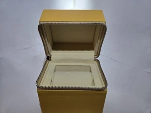 LOUIS VUITTON VINTAGE GENUINE YELLOW Watch Box Leather - Picture 1 of 8