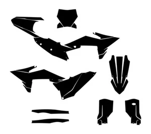 KTM SX SXF 125 250 350 450 Motocross 2025 - 2026 Vector Graphics MX Template 1:1 - Picture 1 of 1