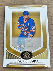 2020-21 UD SP Signature Edition Legends Ray Ferraro Gold AUTO - Foto 1 di 2