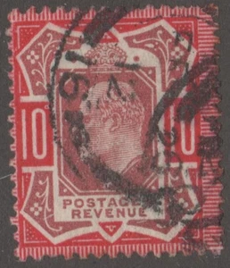 1902-1911 Great Britain 10 Pence Postage Stamp Scott#137 A73 Used Fine Condition - Picture 1 of 1