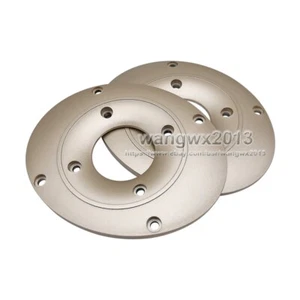 2x 111x91mm Elliptical Speaker Tweeter Cover Panel Decorative Circle Fixed Plate - Picture 1 of 7