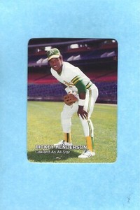 1987 Mothers Cookies 20 Rickey Henderson HOF NM to MINT
