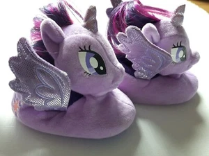 My Little Pony Slippers Girls Size 5-6 My Little Pony MANE WINGS TWILIGHT CUTE!! - Picture 1 of 5