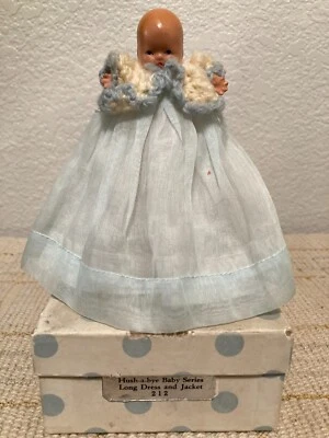 #212 Hush-a-bye Baby Doll Long Dress Jacket ~ Nancy Ann Storybook Doll Vintage - Image 1 of 4