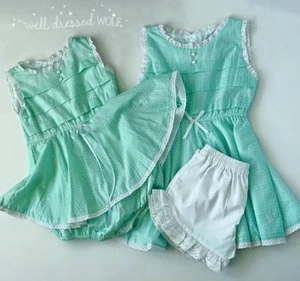 Girls WDW Well Dressed Wolf Mint Innocence tunic Set Size 7 VGUC - Picture 1 of 12