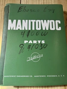 Manitowoc 4100W Parts Manual Serial 41030 OEM Pre-owned Free Shipping Crane - Picture 1 of 10