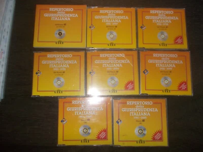 LOTTO DI 7 CD ROM REPERTORIO GIURISPRUDENZA ITALIANA UTET - Immagine 1 di 2