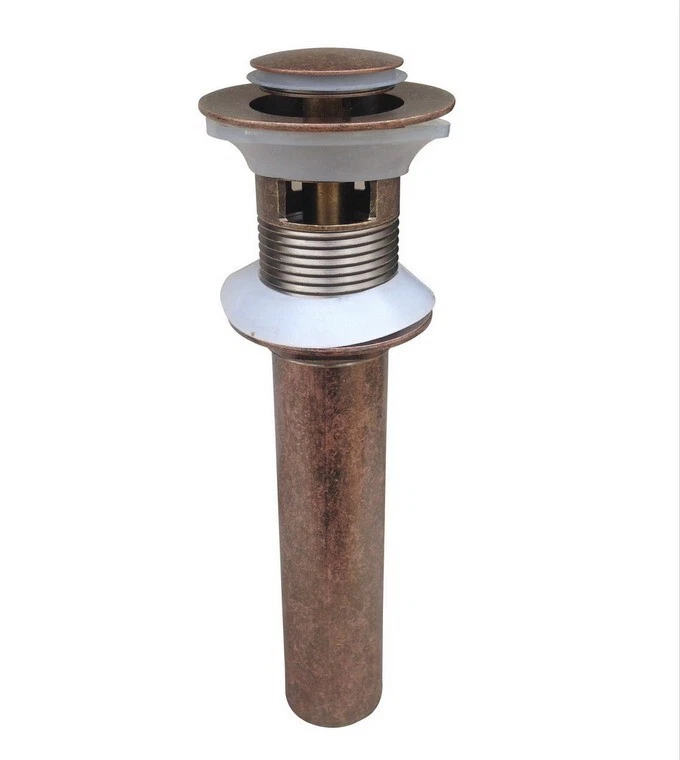 Roma Rojo Cobre Latón Pop Up Baño Fregadero Drenaje Con Desbordamiento esd067 Foto 1 de 4