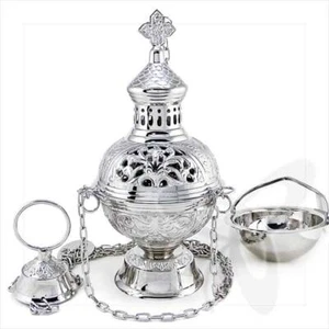 2957Handmade Gold Censer out of Brass church incense burner distiller кадильница - Picture 1 of 1