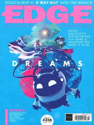 Edge Magazine March 2018 Video Games Dreams PS4 Thundercat Bass Dovetail 316 - Image 1 of 2