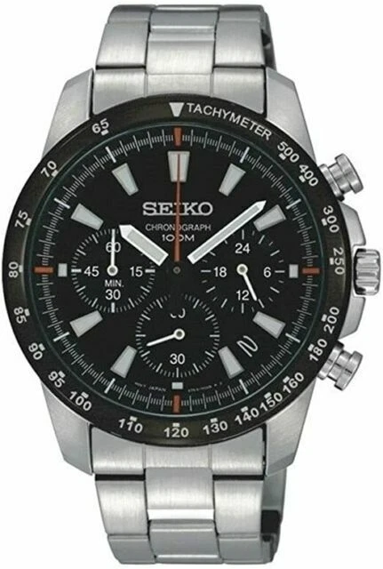 Seiko Men's Black Watch - SSB031P1