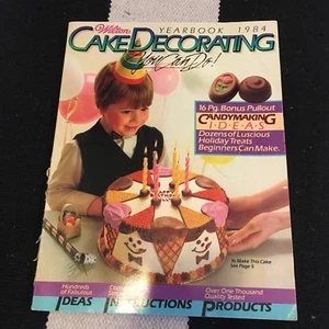 Revista de decoración de pasteles Wilton de colección edición posterior hágalo usted mismo hornear recetas kitsch retro - Imagen 1 de 4