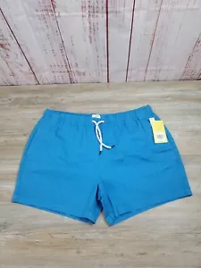 Bañador Cabana By Crown & Ivy para hombre XL azul lona cordón sin forro nuevo con etiquetas - Imagen 1 de 15