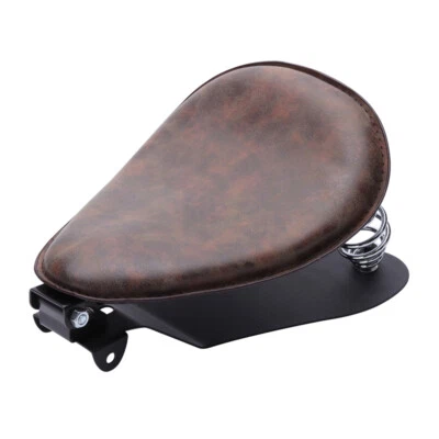 Aged Brown Motorcycle Bobber Solo Seat For Honda Shadow VT750 VT600 VT125 VLX US - Image 1 of 4