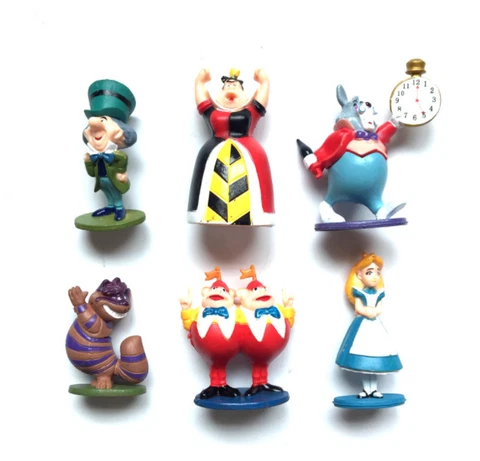 6 Styles Alice's Adventures in Wonderland Cheshire Cat PVC Action Figures Toys Cover