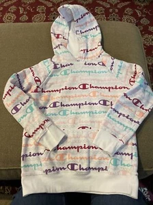 Youth Girls Champion Hoodie Sweatshirt Size Medium (AH) - Picture 1 of 6