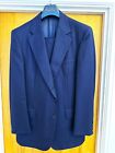 HARRODS Chester Barrie Hand Made 2 Piece BLUE Pinstripe Suit 40R W32 L32