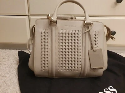 Hugo Boss Handtasche, beige/grau, gold, Berlin 25, top Zustand, mit Rechnung  - Bild 1 von 4