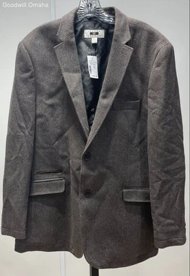 Chaqueta Blazer Joseph Abboud Para Hombre Talla XL Gris Botón Único Lana Nueva con Etiquetas Foto 1 de 4