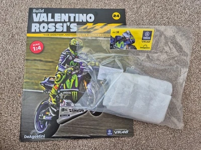 1/4 DEAGOSTINI COSTRUISCI LA MOTO YAMAHA YZR-M1 VALENTINO ROSSI PARTE NUMERO 24 - Immagine 1 di 3