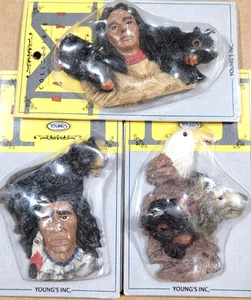 Imanes indios Young's Collectables, nuevos (juego de 3 imanes 3-3) - Imagen 1 de 4