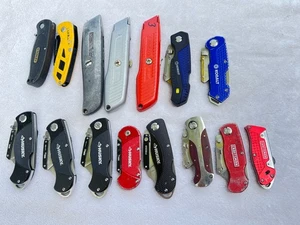 Lot of 15 Utility Knives - Stanley -Craftsman -Husky -Kobalt - Picture 1 of 11