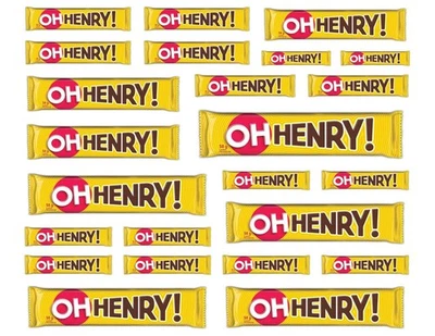 HERSHEY'S ¡Oh Henry! Barritas de caramelo con chocolate,, 24 unidades () Foto 1 de 4
