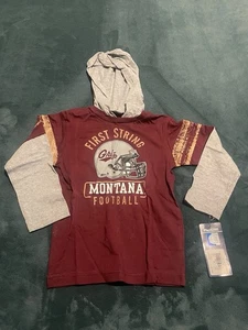 First String Montana Grizzlies GRIZ Kleinkind 4T Kapuze Langarm T-Shirt Tee - Bild 1 von 6