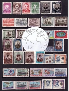 Nicaragua 100 verschiedene gebrauchte Briefmarken Auswahl - Bild 1 von 3
