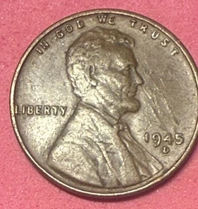 1945-D Wheat Penny Error RPM D/D Die Cracks #B02 - Picture 1 of 5