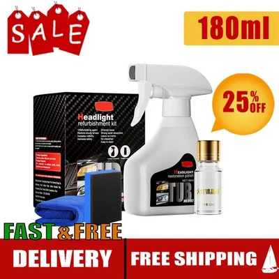 Fari Polimero Liquido Faro Lucidante Chimico Riparazione Fluido Ricondizionato U K. - Immagine 1 di 4