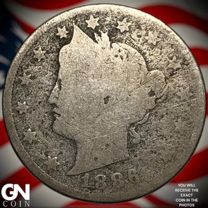 1886 Liberty V Nickel Z5815 - Picture 1 of 2
