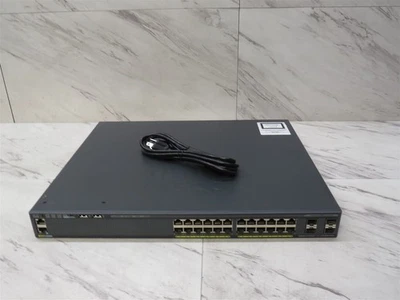 Conmutador Ethernet Gigabit PoE de 24 puertos Cisco Catalyst WS-C2960X-24PS-L Foto 1 de 4