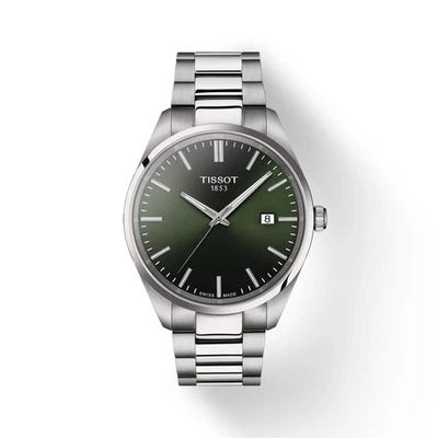 Reloj para hombre Tissot PR 100 cuarzo esfera verde acero inoxidable T1504101109100 Foto 1 de 4
