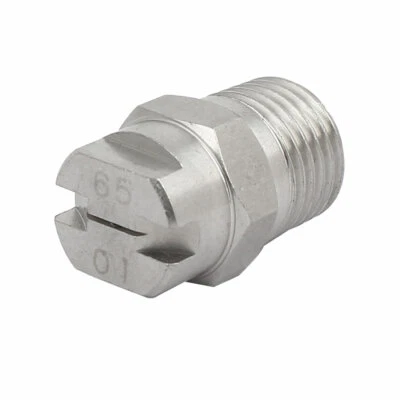 UXCELL 1/4BSP 0,66mm Orifizio Spray Dia 65 Gradi Acciaio Inox Ventilatore Piatto Punta Spray