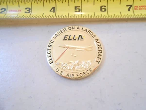 RARE ELLA ELECTRIC LASER ON AIRCRAFT DEMO TEAM AIR FORCE MILITARY CHALLENGE COIN - Picture 1 of 3