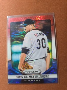 Panini Prizm 2014 - Chris Tillman #114 rojo blanco y azul Pulsar Prizm - Imagen 1 de 2