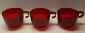 3 Tupperware 2111 Acryl Cranberry Becher - Bild 1 von 4