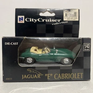NewRay 1:43 48833 Green Convertible Jaguar E Cabriolet Diecast Model Car Boxed - Picture 1 of 5