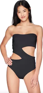 Volcom Black Women's Simply Seamless One Piece Swimsuit Size S L70256 - Picture 1 of 3